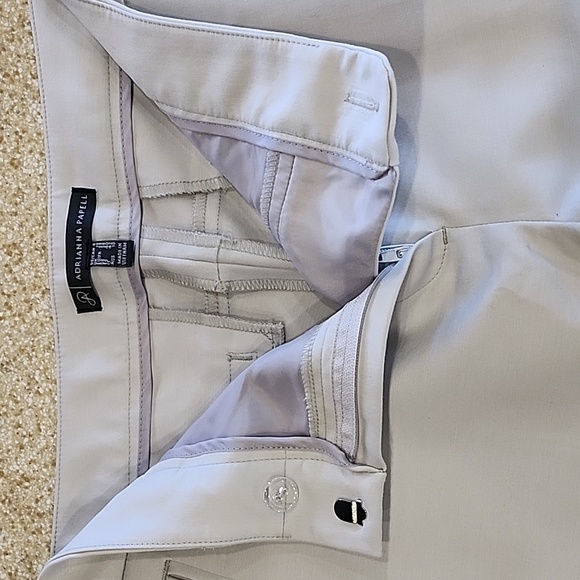 Bone White Kate Bi Stretch Cropped Dress Pants Size 6 - Picture 12 of 16